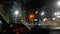 Night city taxi car