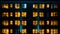 night city windows light ,blurred lamp light , buildings and houses urban life style