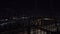 Night cityscape of luminous bridge in New York