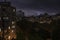 Night cityscape, residential district, House,