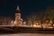 Night cityscape of Turku, Finland