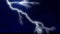 Night cloudscape with strong lightning 3d rendering