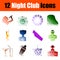 Night Club Icon Set