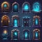 night door portal game ai generated