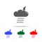 Night downpour icon. Elements of weather in multi colored icons. Premium quality graphic design icon. Simple icon for websites, we