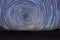 Night Exposure Star Trails of the Sky