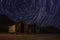 Night Exposure Star Trails of the Sky in Death Valley California