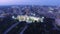Night falls Austin Texas Capital Building aerial view university