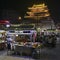Night food market near Drum Tower in Kaifeng city, central China