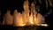 Night fountain with lights. HD. 1920x1080