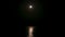 night full moon over sea