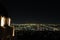 Night in Griffith Observatory, overlook The city of Los Angeles