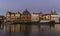 Night Harbor Maassluis old Tugs