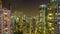 Night hong kong living block apartment buildings panorama 4k time lapse china
