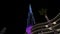 Night illumination of the Burj Khalifa skyscraper on the UAE Independence Day.