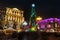 Night illumination of Moscow streets on Christmas Eve