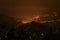 Night image of Darjeeling, West Bengal., India