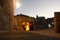 NIght inside of the village of Les Baux de Provence,