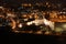 Night in Jerusalem old city, Temple Mount with Al-Aqsa Mosque, v