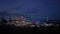 Night landscape with a view of the Fisht stadium with the lights.