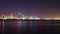 Night light dubai marina panoramic 4k time lapse