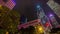 Night light hong kong buildings downtown panorama 4k time lapse china