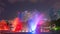 Night light kuala lumpur music fountain show KLCC park panorama 4k time lapse malaisia