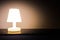 Night light lamp dark shadow background vintage effect