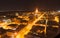 Night light looking to State Capital Building,Springfield Illinois USA