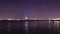 Night light manhattan from brooklyn pier 4k time lapse