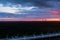 Night lights,colorful sunset background.Silhouette oil refinery and Petrochemical plant at dusk at sunrise. industrial