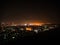 Night lignt of Bangkok city, view point from building