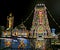 Night ligting image of Shri Kowshika Balasubramanya Swamy Murugan Temple