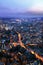 Night London, view from shard