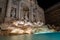 Night Long Exposure Fontana di Trevi Fountain Beautiful Rome Italy