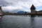 Night Lucerne in a beautiful summer day, Switzerland