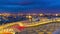 Night metropol parasol seville tourist observation deck 4k time lapse spain