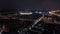 Night Moscow with Luzhniki Stadium, aerial view