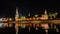 Night Moscow.  Moscow - river. Russian famous sites