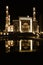 Night mosque reflection on the water