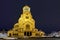 Night panorama of Alexander Nevsky Cathedral, Sofia