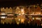 Night panorama of Bergen, Norway