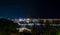 Night panorama of the city of Cannes