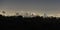 Night Panorama Downtown Los Angeles California