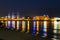 Night panorama of Gdynia.