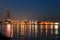 Night panorama of Gdynia.