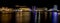 Night panorama of Golden Sands resort in Bulgaria