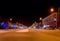 Night panorama of Lenin Avenue