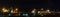 Night panorama of the Murmansk sea port in Russia