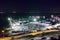 Night Panorama of the port of Sozopol, Bulgaria